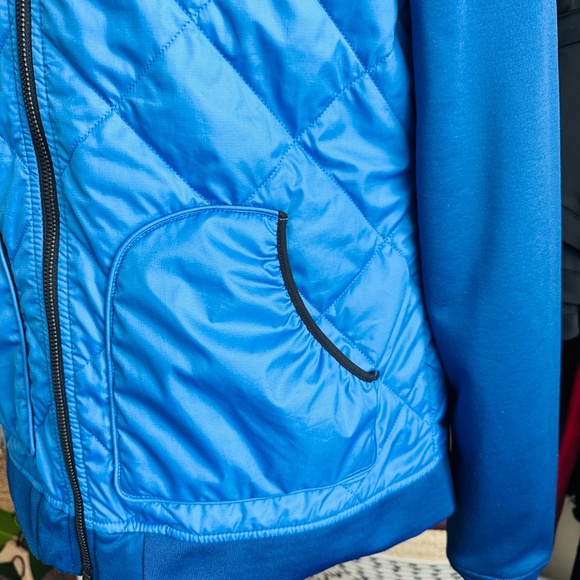 The North Face | Two-Tone blue Thermoball Quilted Hybrid Hoodie jacket size L - Picture 3 of 12